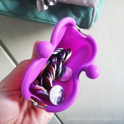 Rubber Heart Style Coin Bag In Pop Selling 